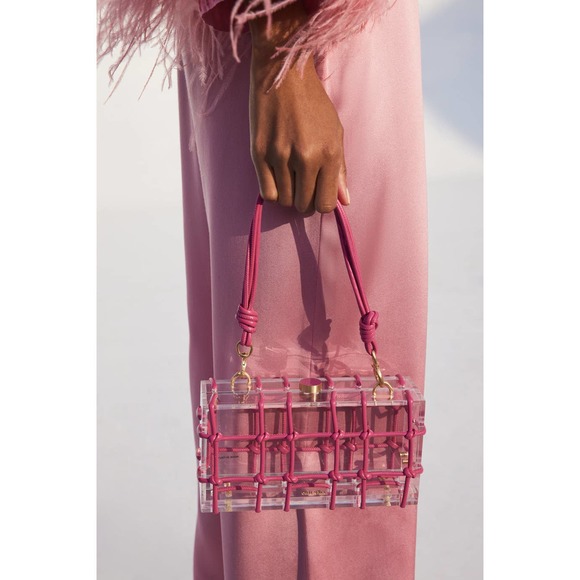 Cult Gaia Handbags - cult gaia bess shoulder bag bloom one size